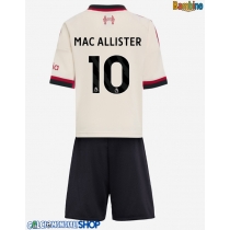 Maglie da calcio Liverpool Alexis Mac Allister #10 Seconda Maglia Bambino 2025-26 Manica Corta (+ Pantaloni corti)